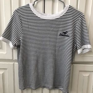 Hollister Striped Waffle Ringer Tee